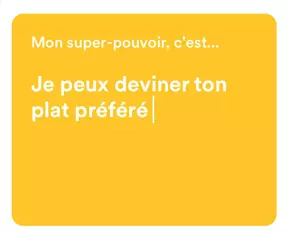 Question perso bumble.