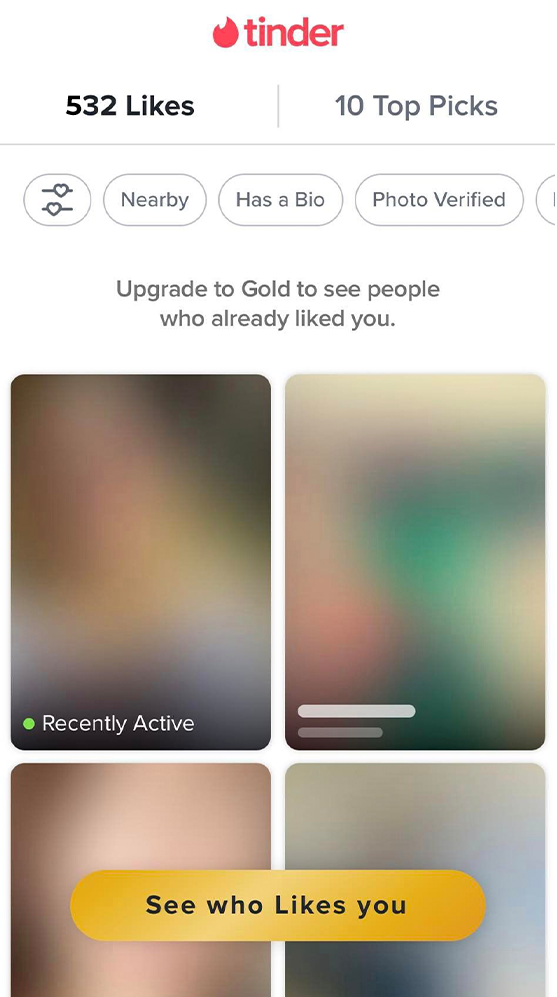 Likes Tinder.